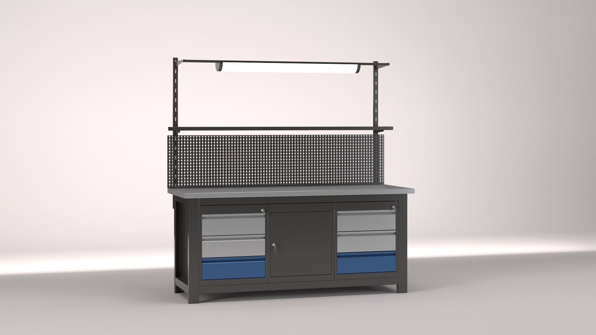 Industrial Furniture Set 3D model_9