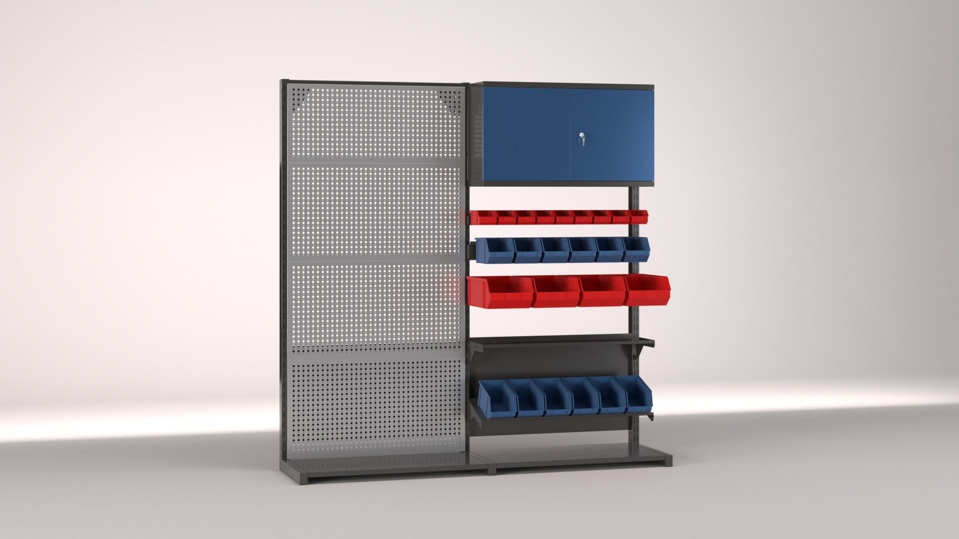 Industrial Furniture Set 3D model_1