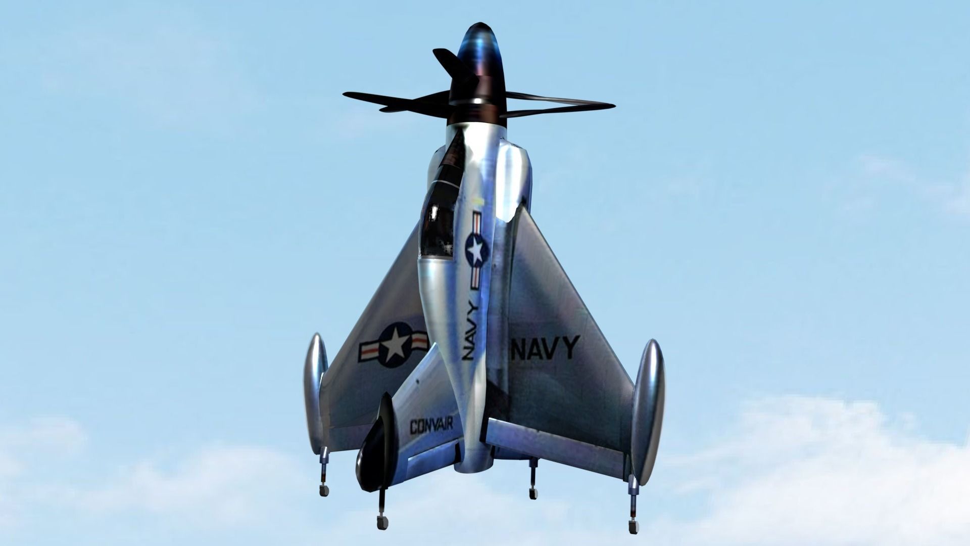 Lockheed XFY-1 Pogo VTOL Aircraft 3D model_2