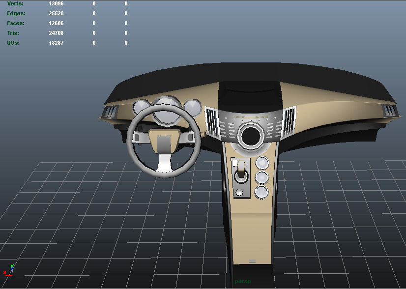 Car Wind Tunnel Low-poly 3D model_7