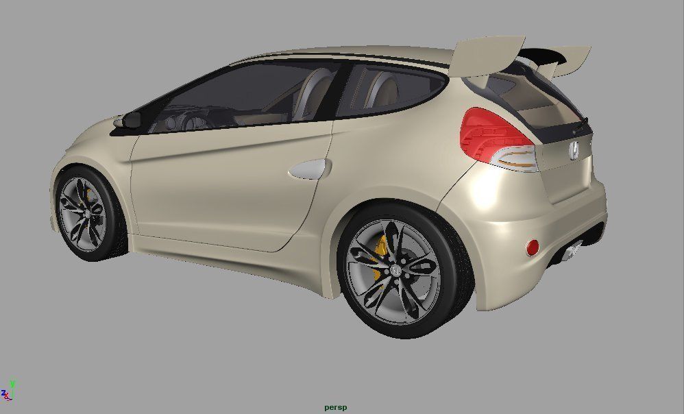 Car Wind Tunnel Low-poly 3D model_1