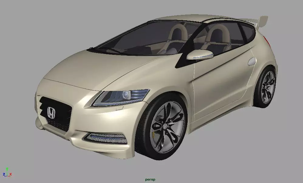 Car Wind Tunnel Low-poly 3D model_0