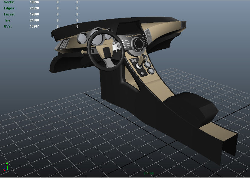 Car Wind Tunnel Low-poly 3D model_6