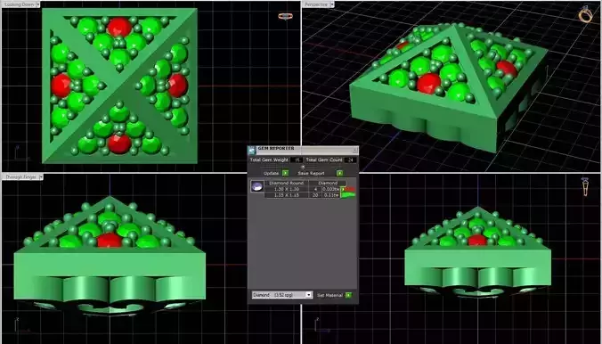 10544d christmas box with decorations 3D print model