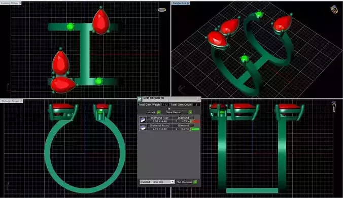 10524d christmas ring with lights 3D print model