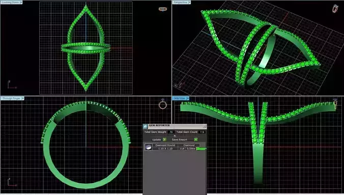 10497d ring with different steps 3D print model