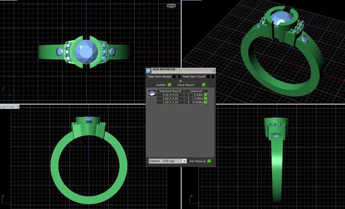 AW-001 ring 3D print model