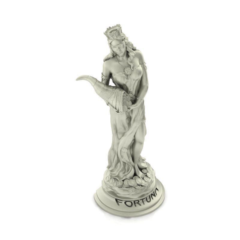 A-0011 statue of goddess fortuna 3D print model_1