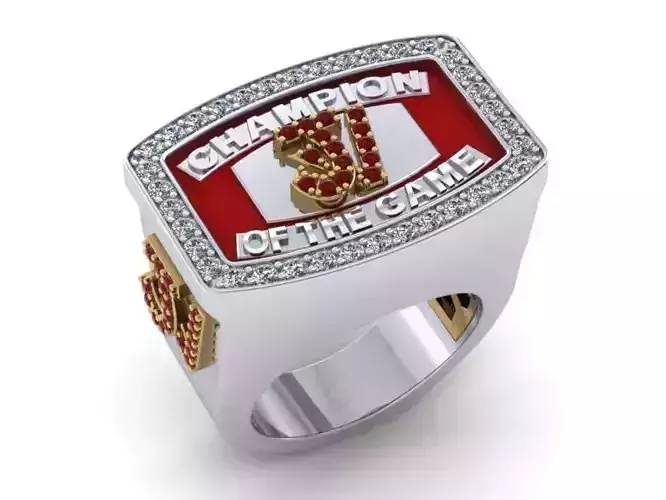 A-0010 champion of game ring 3D print model