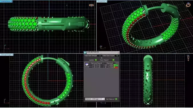 10590 k ring with different parts