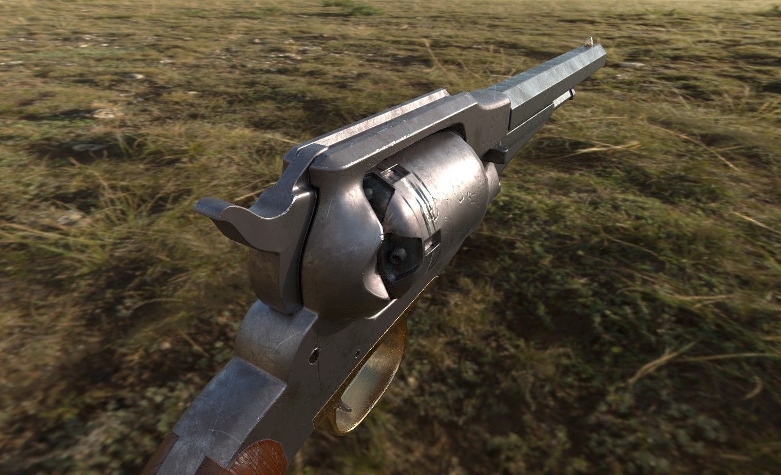 Remington Model 1861 Low-poly 3D model_3