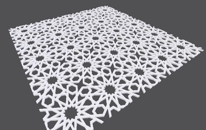 Arabian pattern Ornament  1 3D model_1