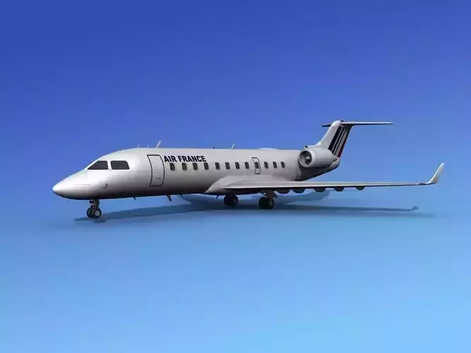 Canadair CRJ200 Air France 3D model