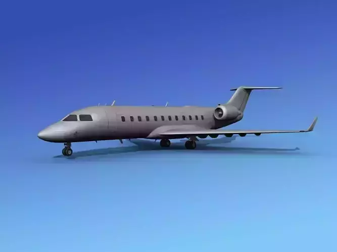Canadair CRJ200 Bare Metal 3D model