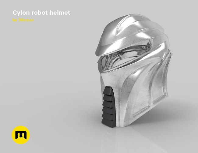 Cylon robot helmet from Batlestar Galactica 3D print model
