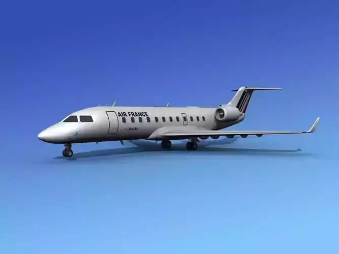 Canadair CRJ200 Brit Air 3D model