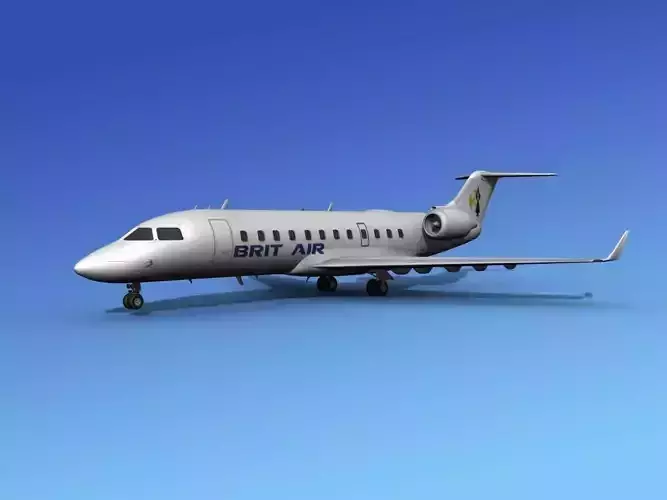 Canadair CRJ200 Brit Air 2 3D model
