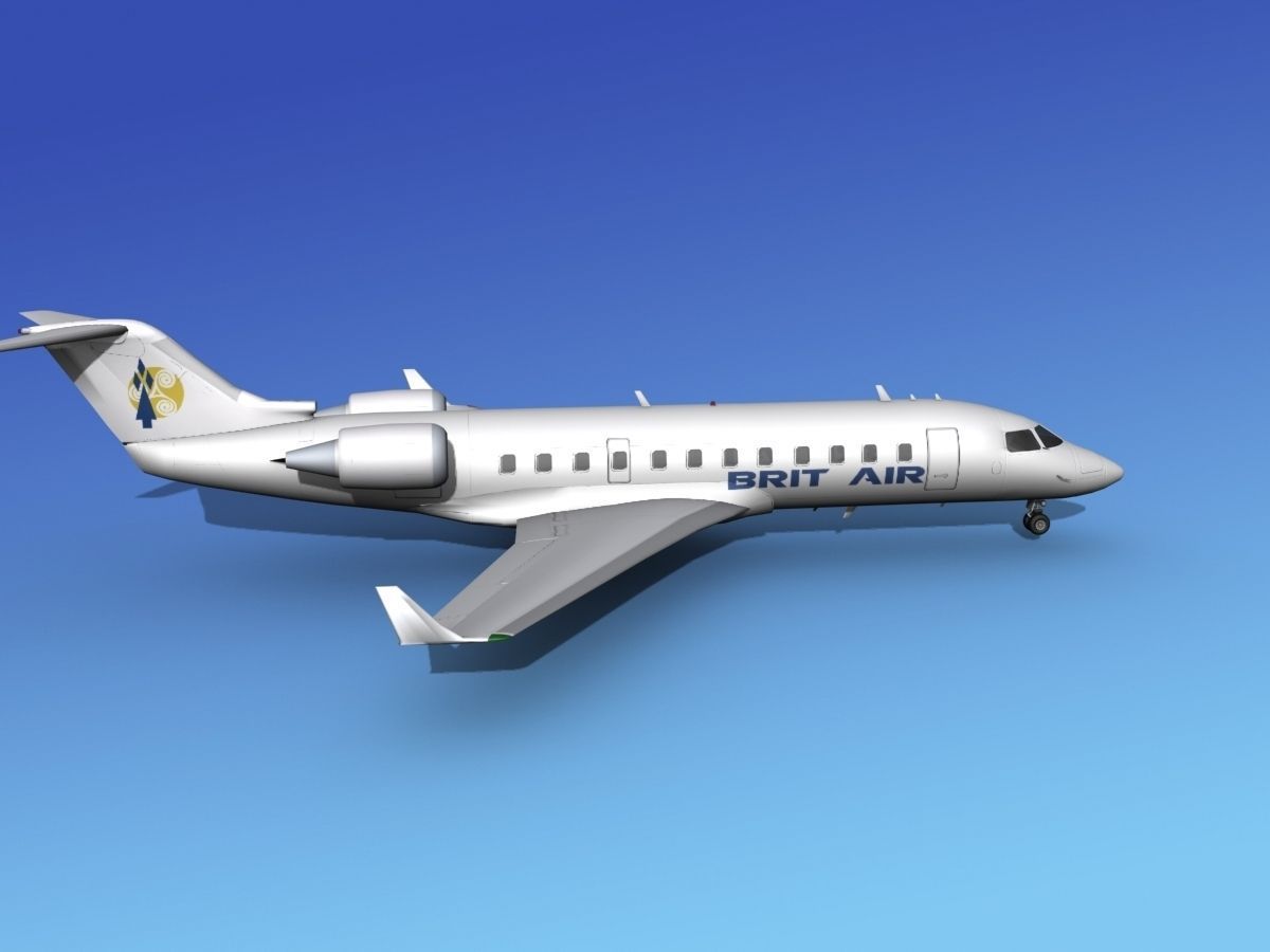 Canadair CRJ200 Brit Air 2 3D model_2
