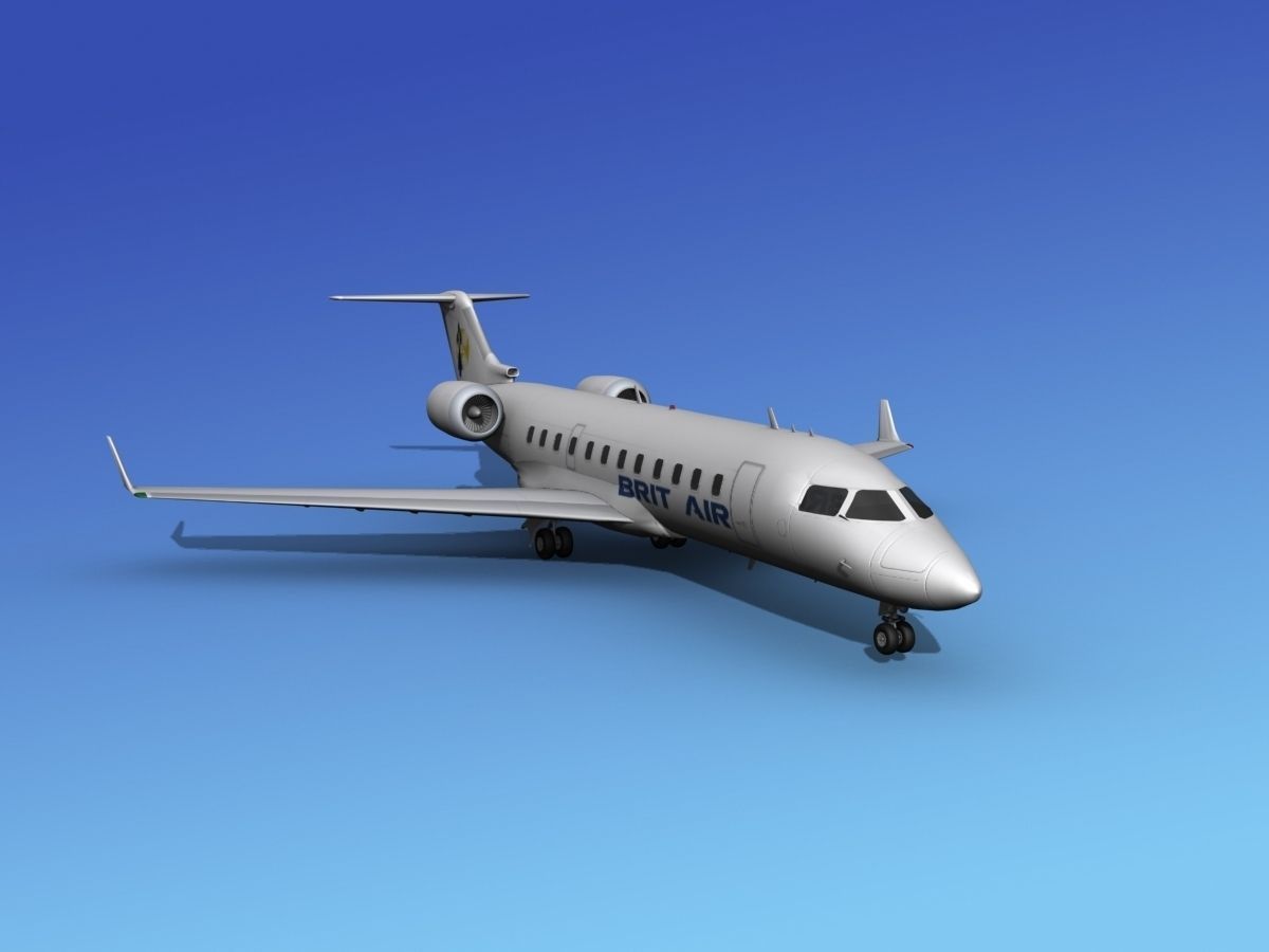 Canadair CRJ200 Brit Air 2 3D model_8