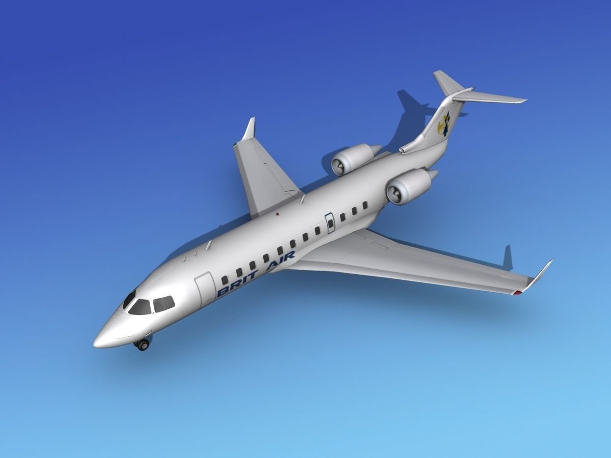 Canadair CRJ200 Brit Air 2 3D model_10