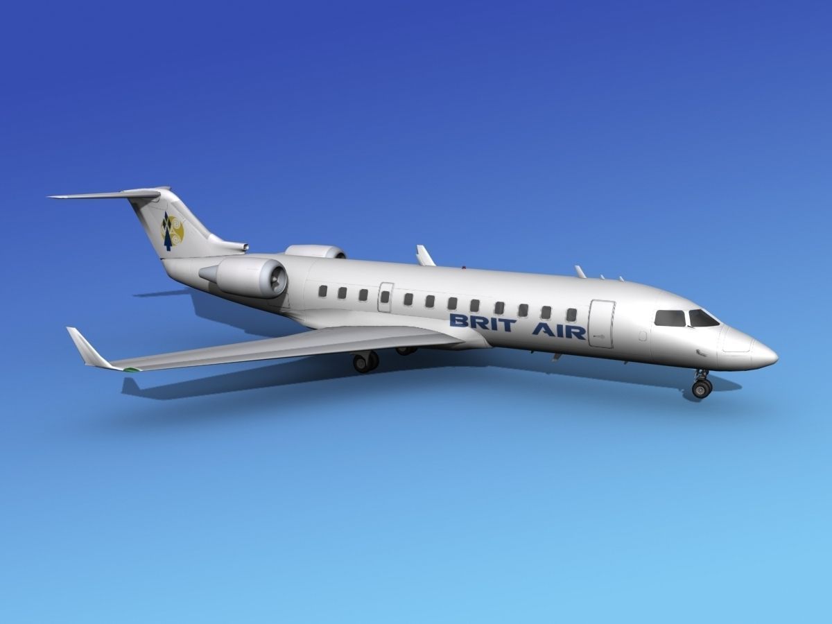 Canadair CRJ200 Brit Air 2 3D model_3