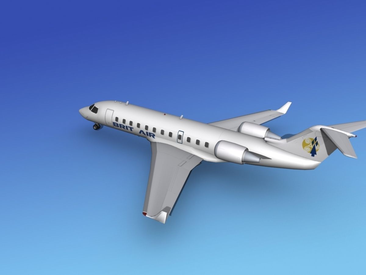 Canadair CRJ200 Brit Air 2 3D model_6