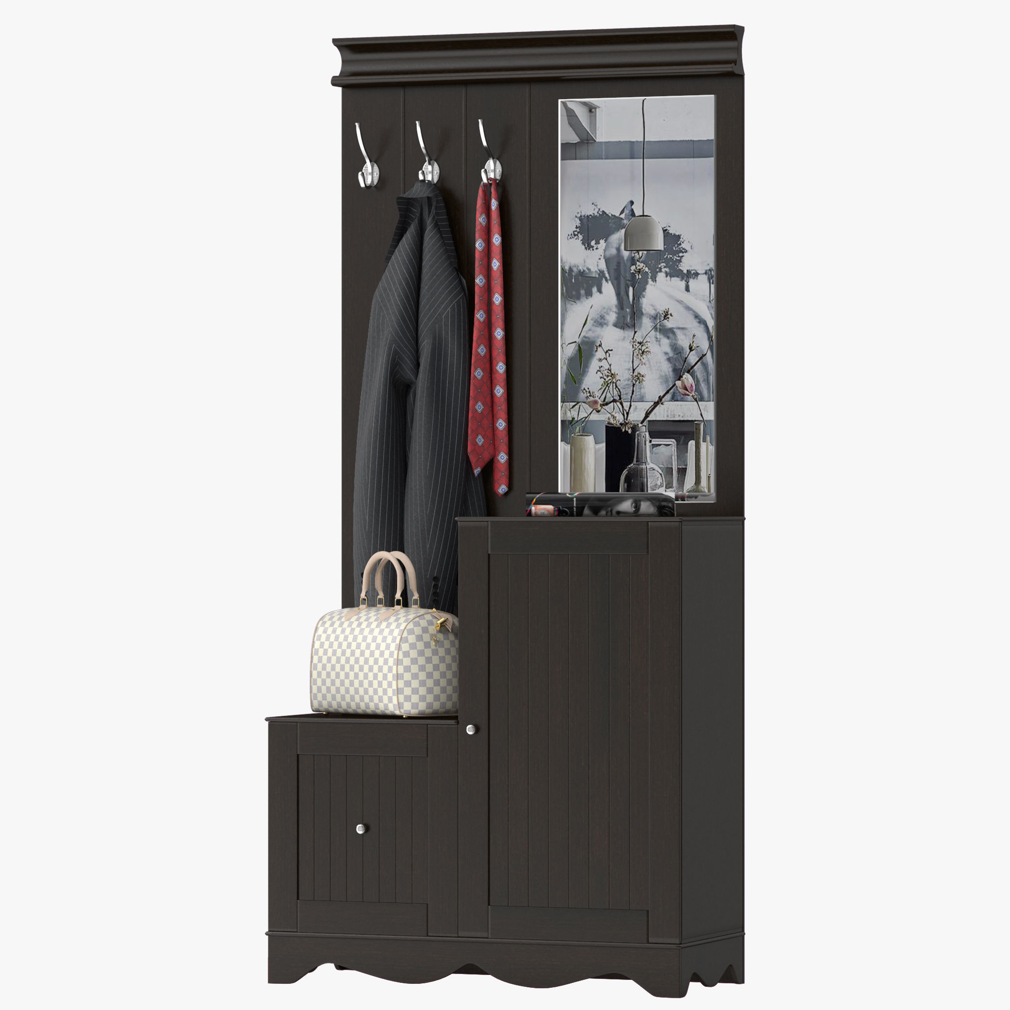 Pettisville Hall Tree 3D model_12