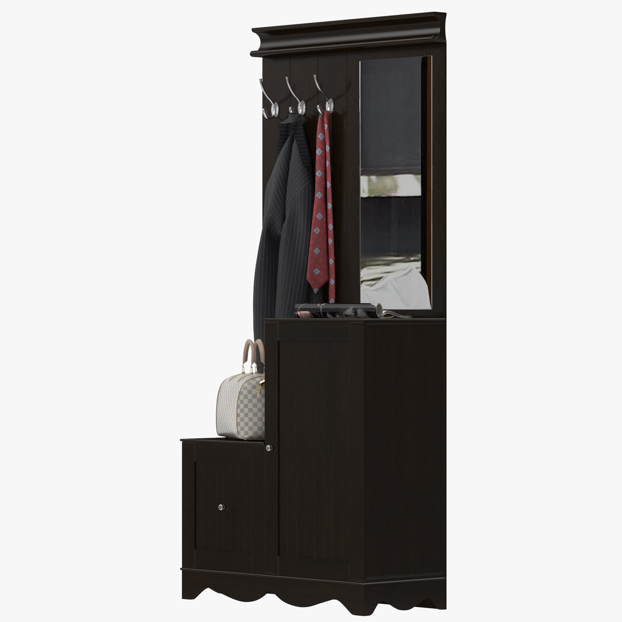 Pettisville Hall Tree 3D model_5