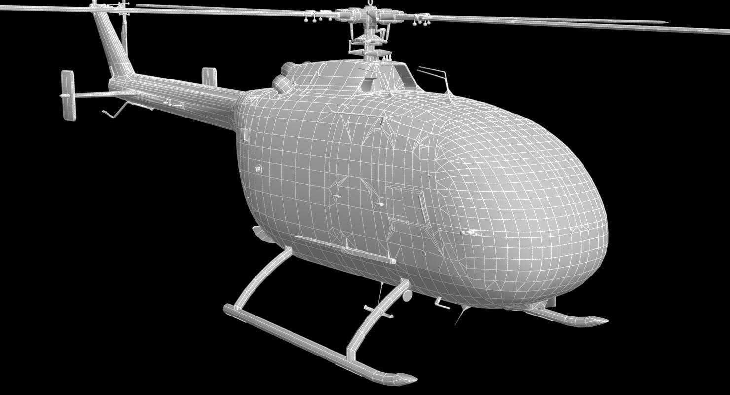 MBB BO-105 3D model_31