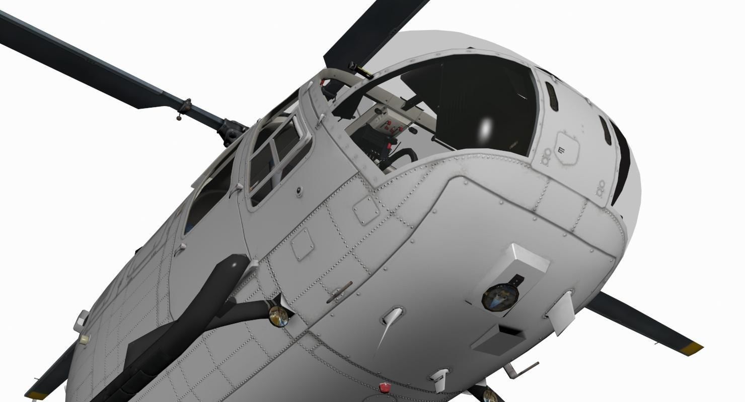 MBB BO-105 3D model_2