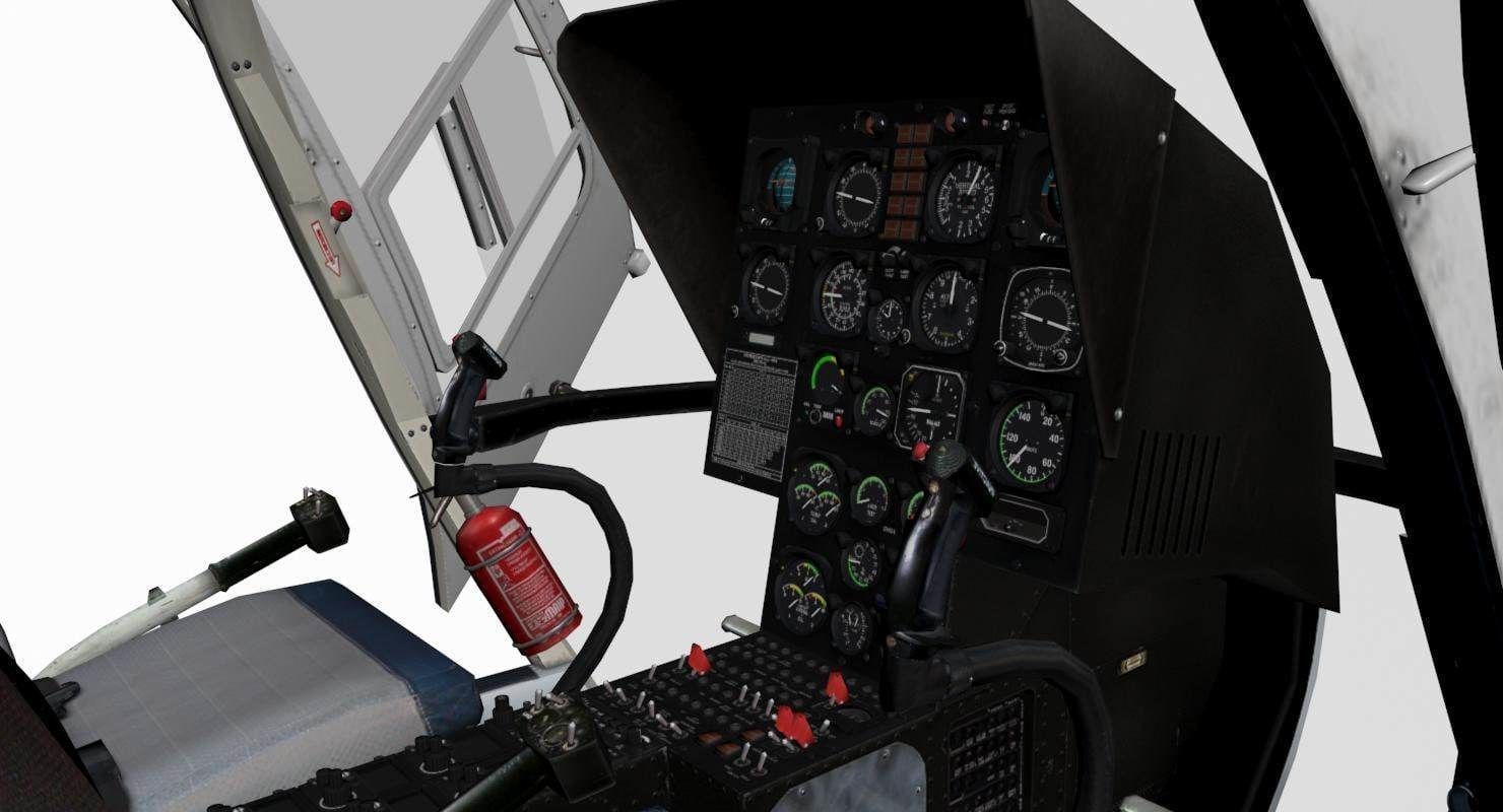 MBB BO-105 3D model_19