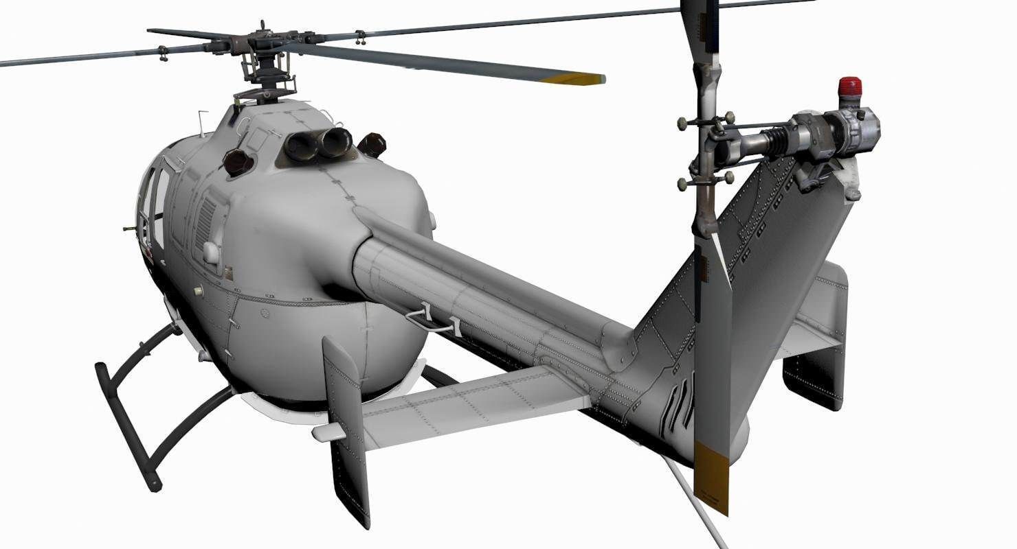 MBB BO-105 3D model_6