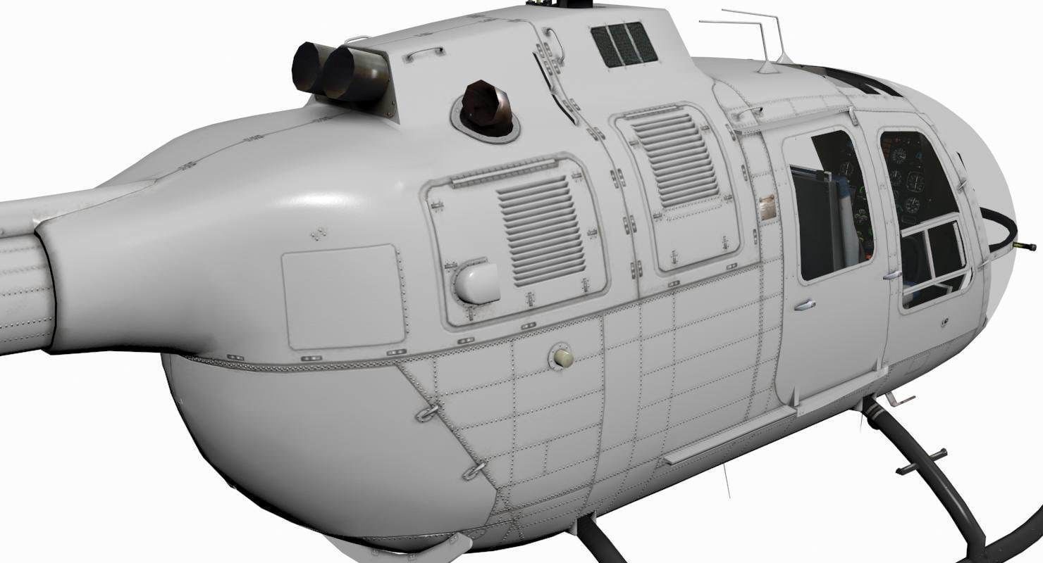 MBB BO-105 3D model_1