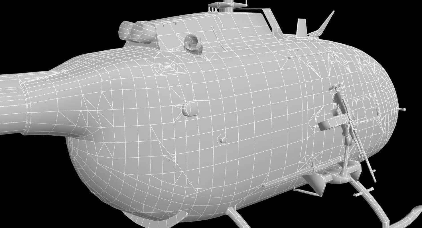 MBB BO-105M 3D model_33