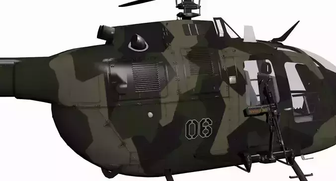 MBB BO-105M 3D model