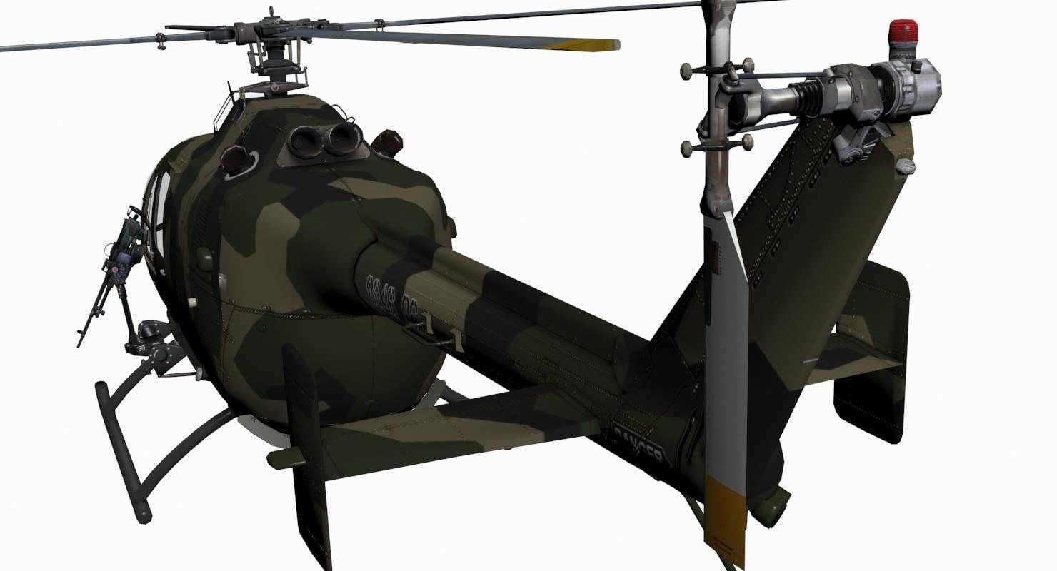 MBB BO-105M 3D model_7