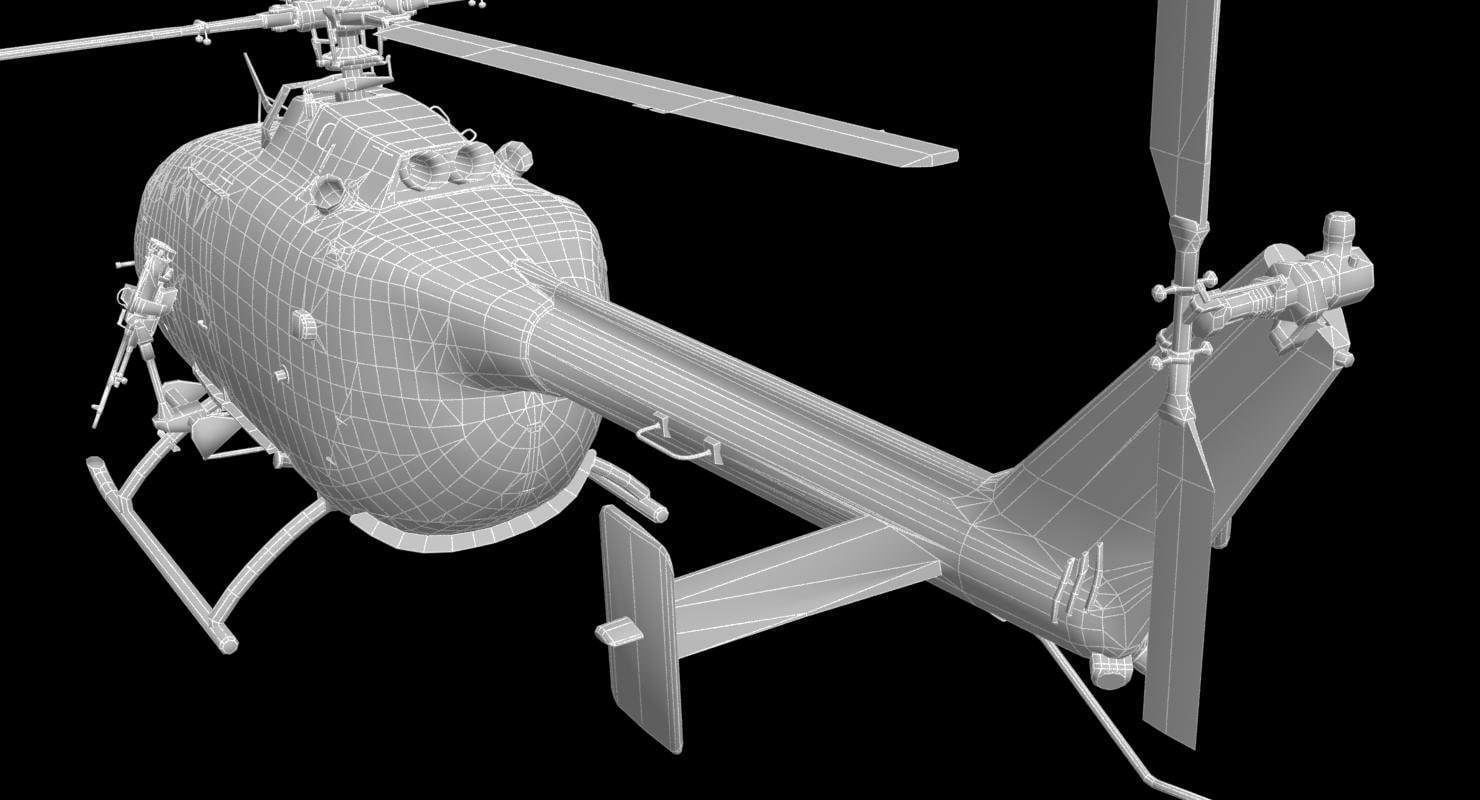MBB BO-105M 3D model_34