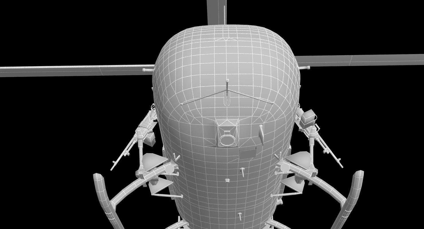 MBB BO-105M 3D model_38