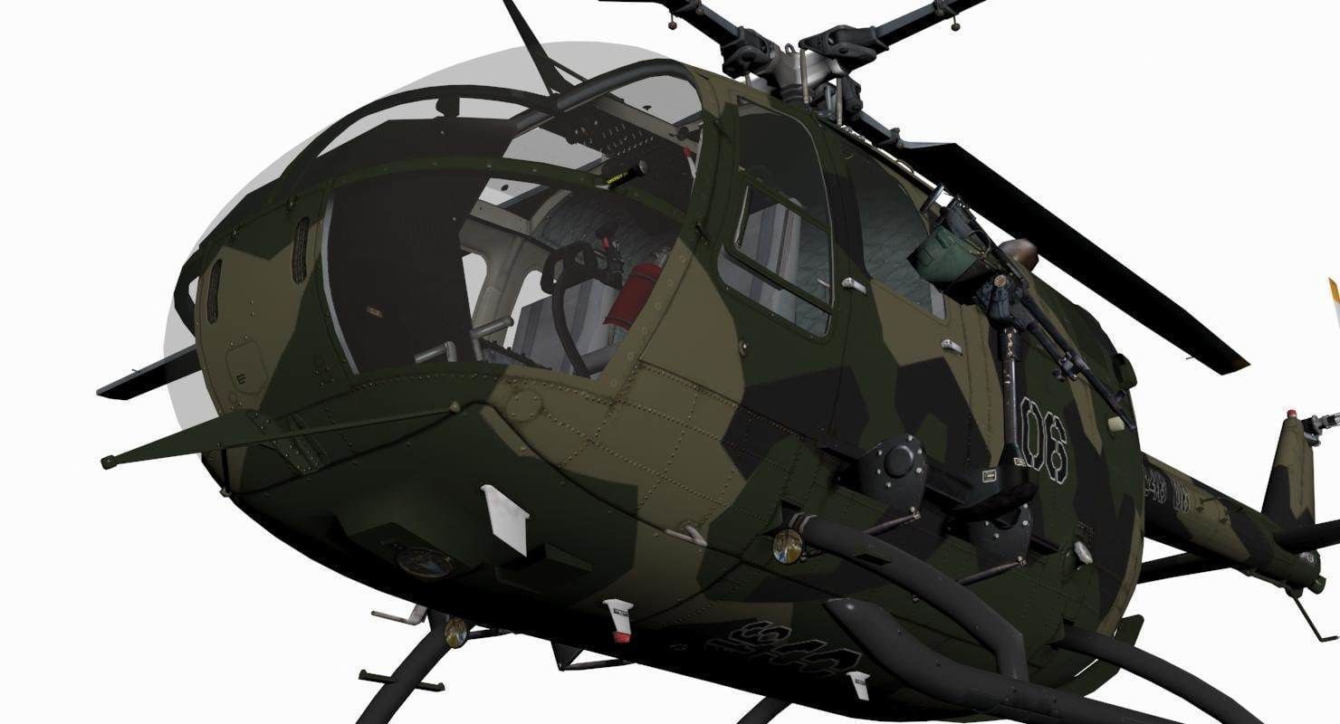 MBB BO-105M 3D model_10