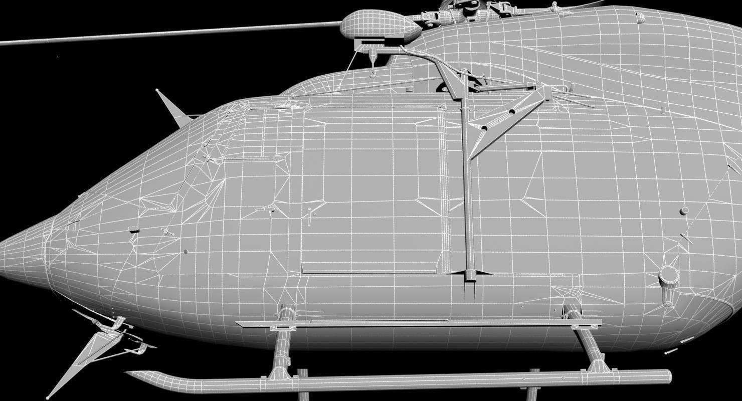 MBB-Kawasaki BK-117 3D model_39