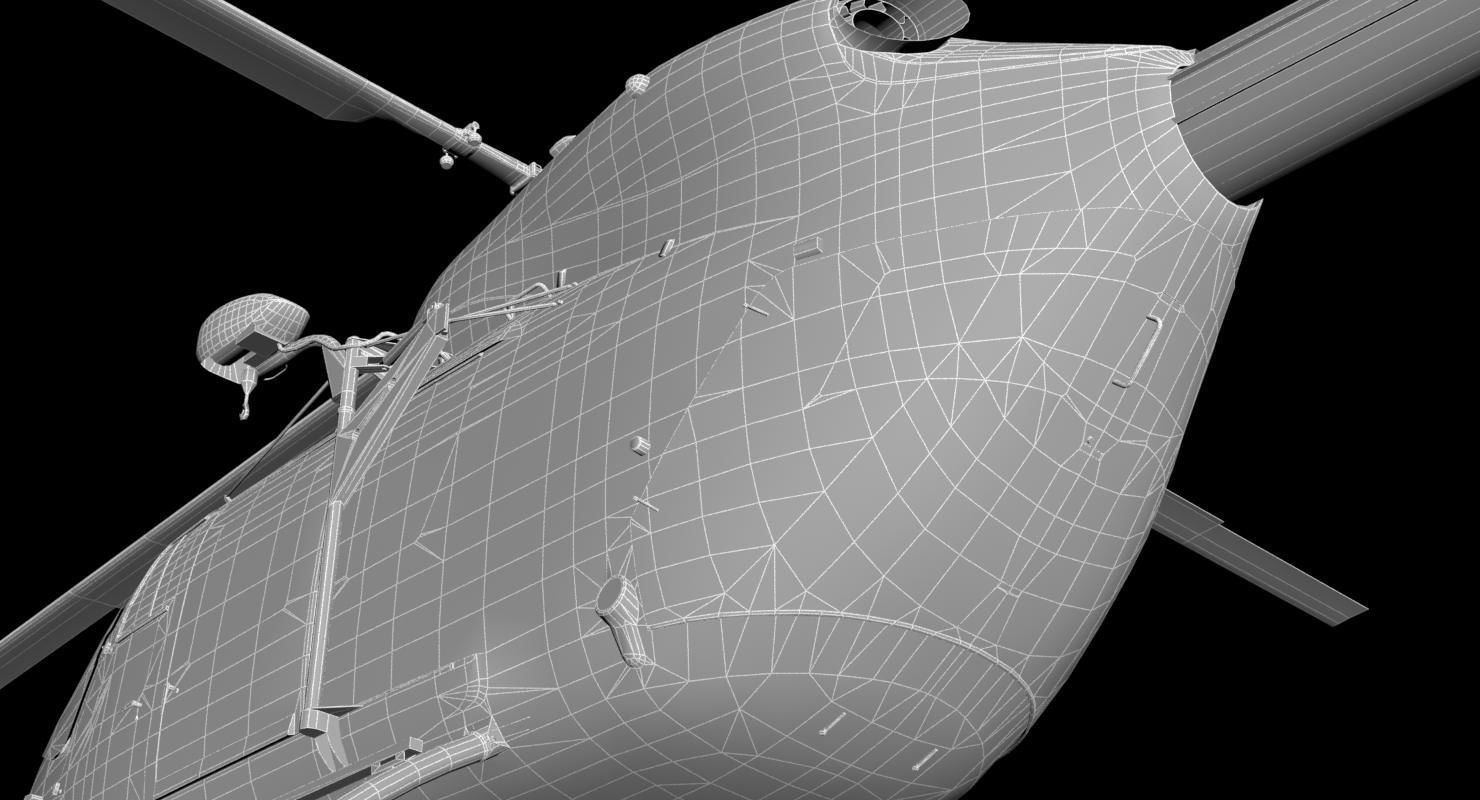 MBB-Kawasaki BK-117 3D model_38