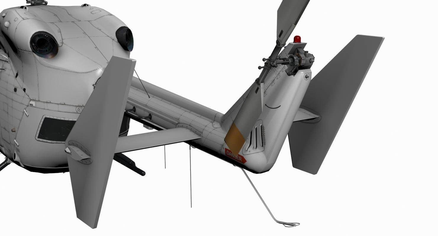 MBB-Kawasaki BK-117 3D model_4