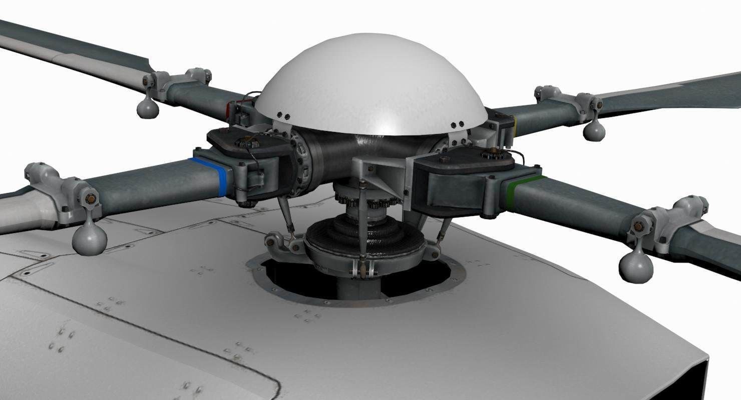 MBB-Kawasaki BK-117 3D model_13