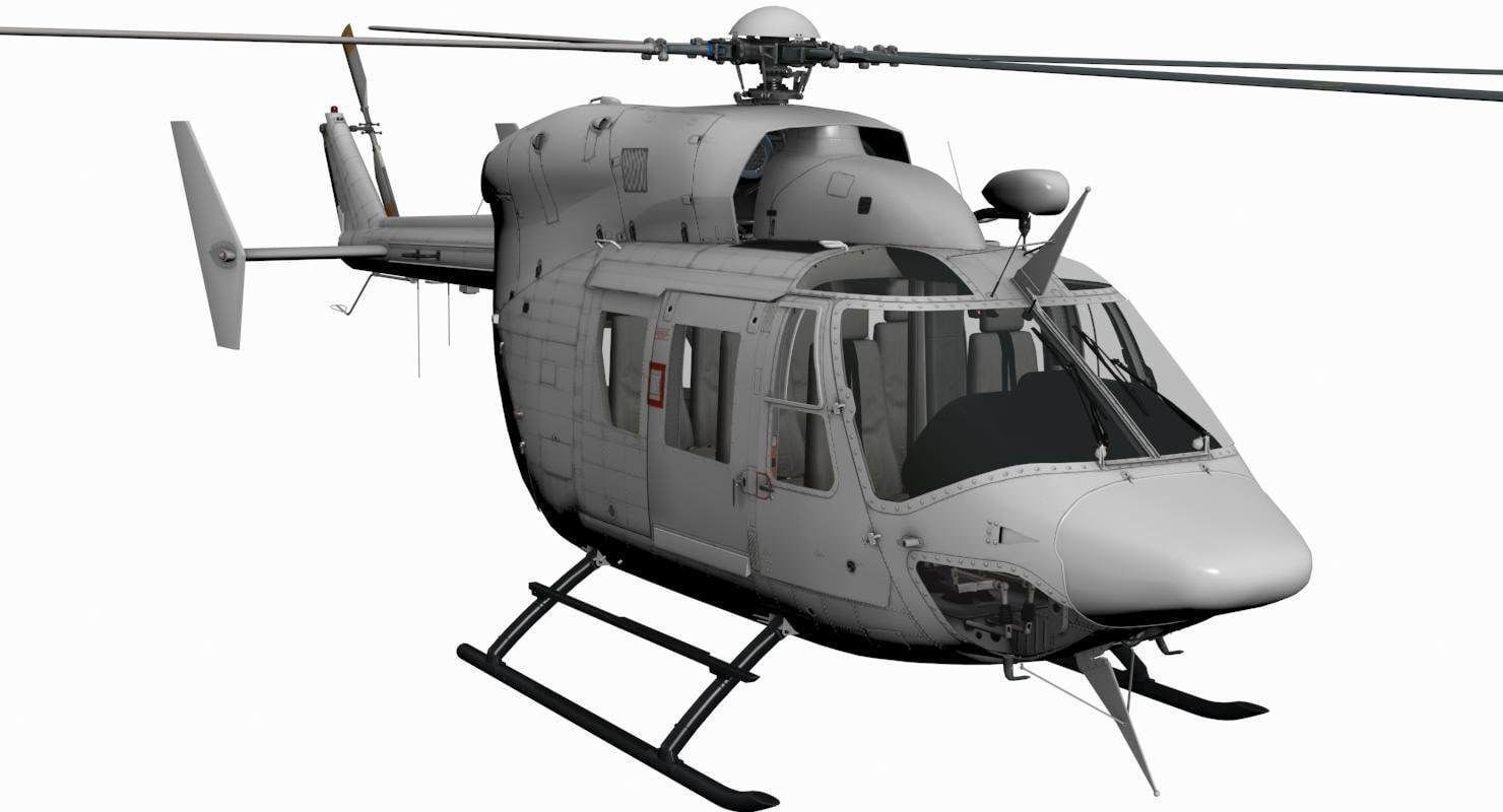 MBB-Kawasaki BK-117 3D model_34