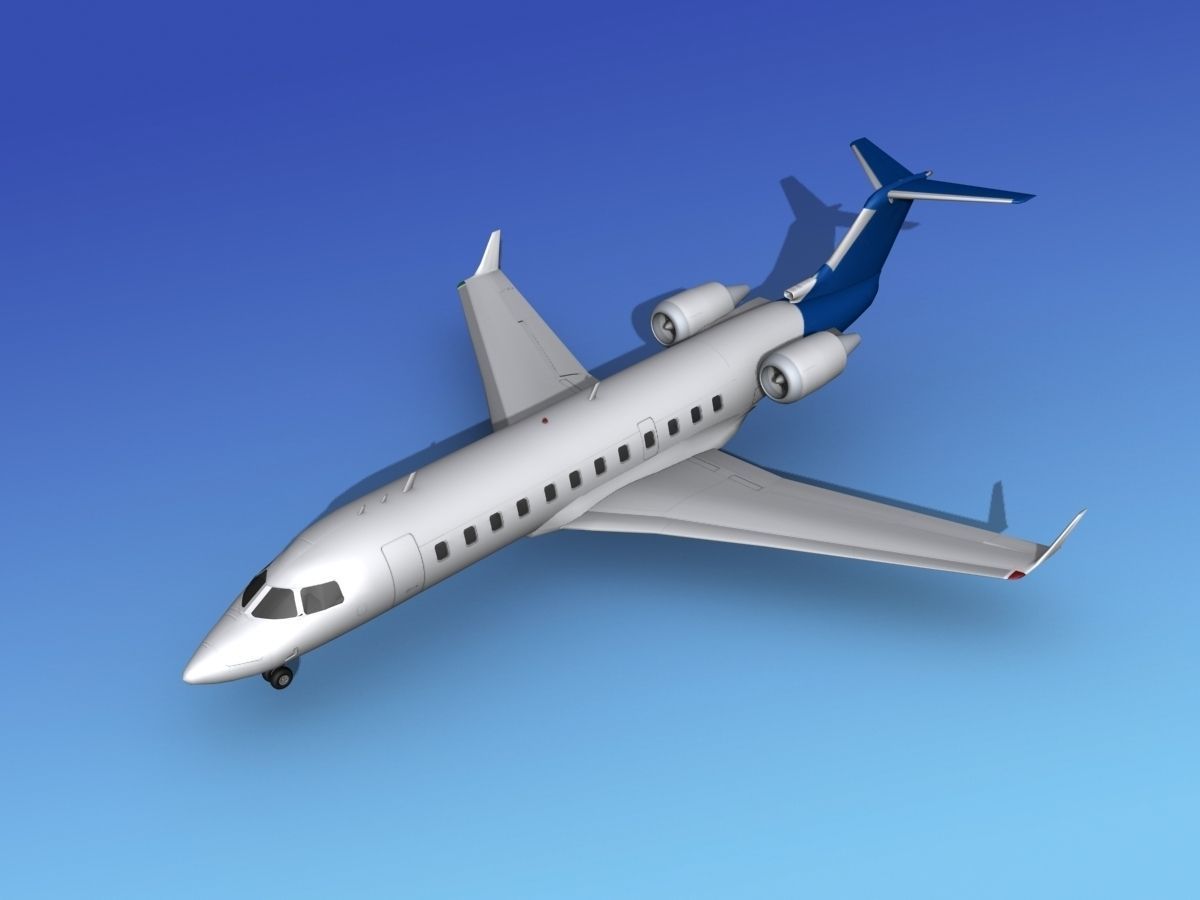 Canadair CRJ200 Corporate 3 3D model_9