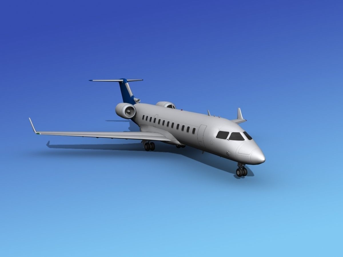 Canadair CRJ200 Corporate 3 3D model_4