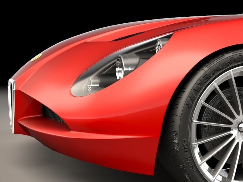 Zagato Alfa Romeo TZ3 Corsa 3D model_4