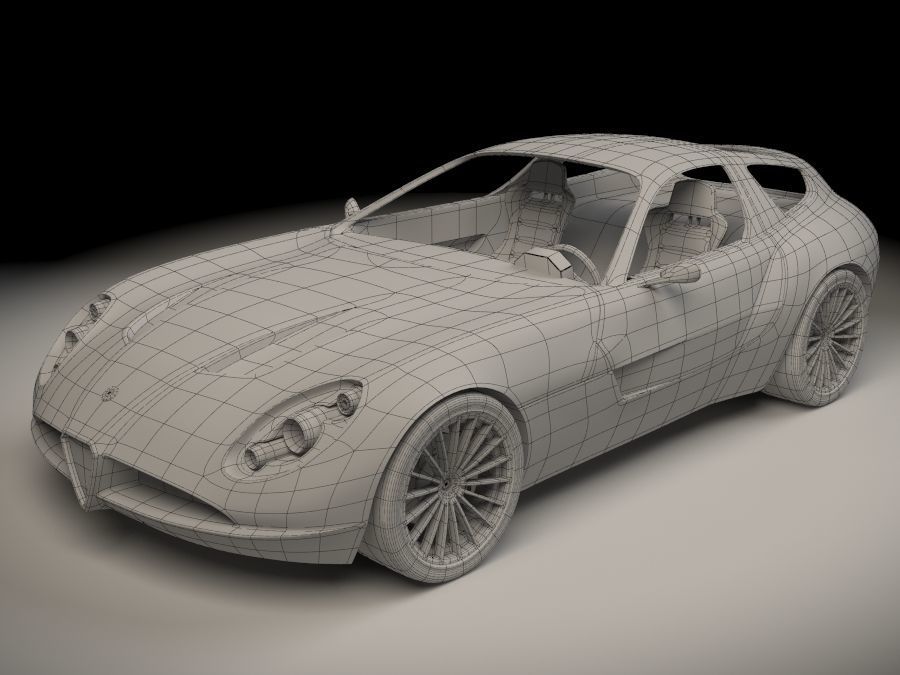 Zagato Alfa Romeo TZ3 Corsa 3D model_10