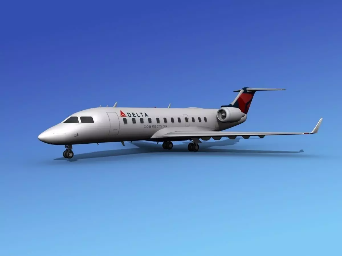 Canadair CRJ200 Delta Connection 3D model