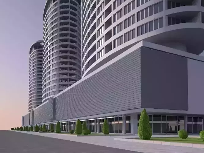 Residential building  3D model